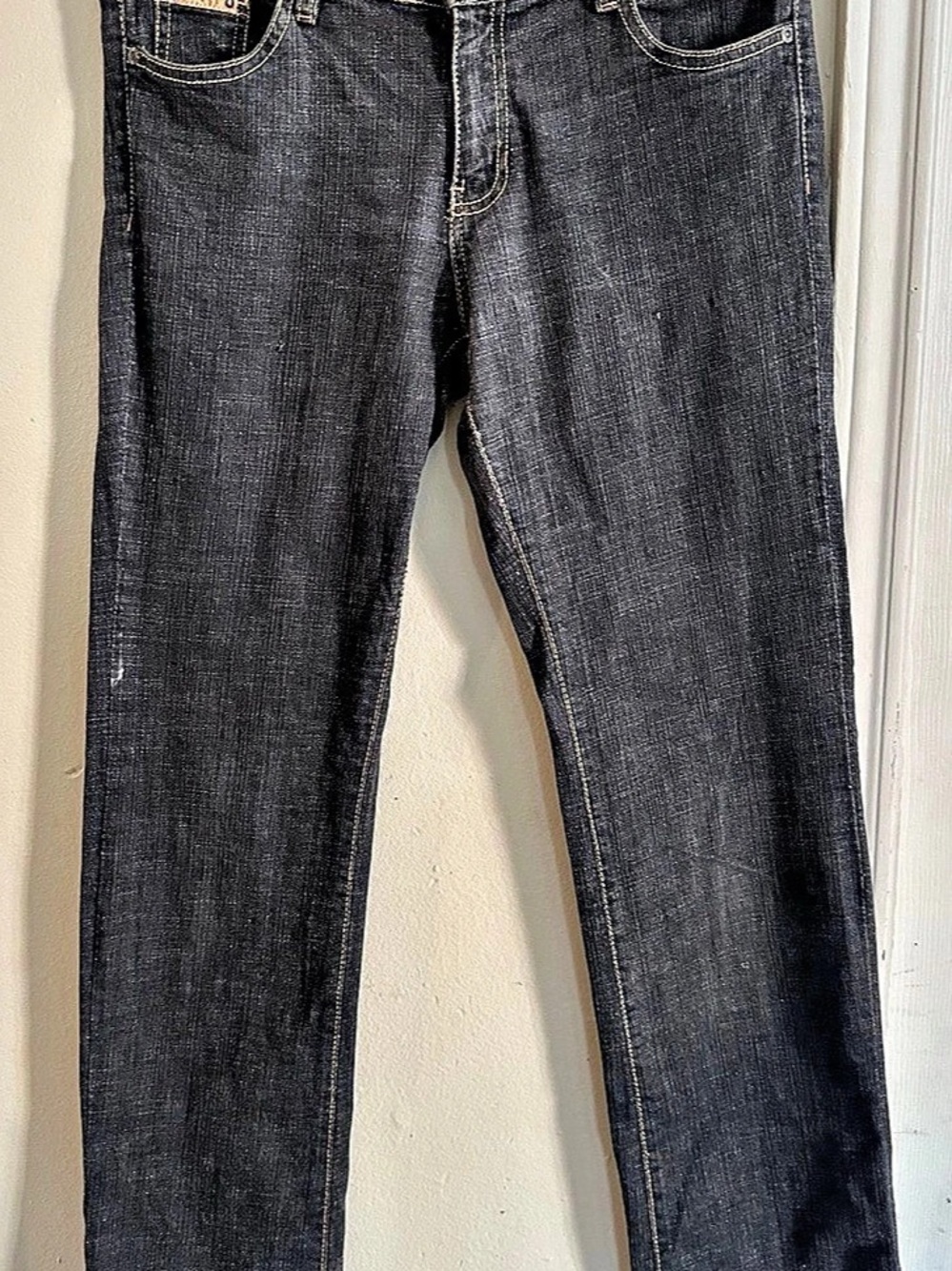 Southpole Women's Straight Leg Jeans in Black size 9